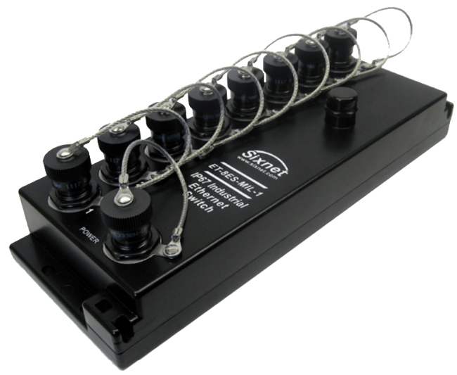 Red Lion Industrial Ethernet Switch, ET-8xS-MIL